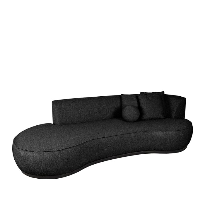 LABEL51 Banken Salo - Antraciet - Boucle - 3-Zits - Afbeelding 2