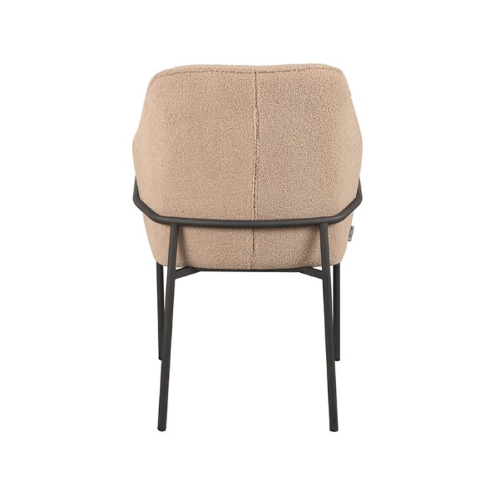 LABEL51 Eetkamerstoelen Dexter - Beige - Teddy - Afbeelding 3