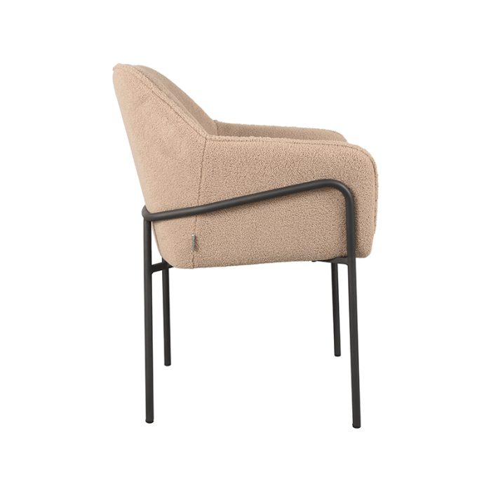 LABEL51 Eetkamerstoelen Dexter - Beige - Teddy - Afbeelding 2