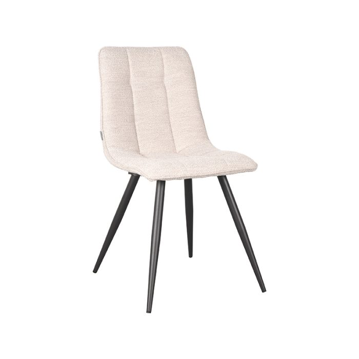 LABEL51 Eetkamerstoelen Jelt - Naturel - Boucle