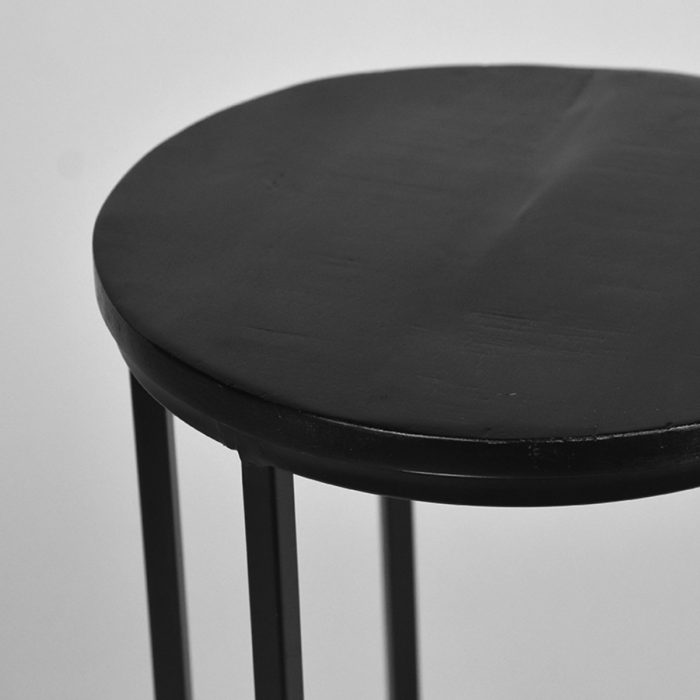 LABEL51 Bijzettafels Motion - Zwart - Mangohout - Afbeelding 2