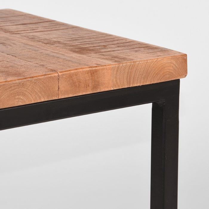 LABEL51 Bijzettafels Vintage - Rough - Mangohout - Afbeelding 4