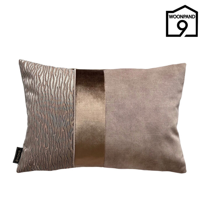 Brons sierkussen Brian strook 45x30 | Woonpand 9