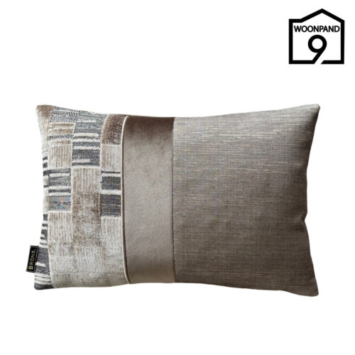 Brons sierkussen Jason strook 45x30 | Woonpand 9