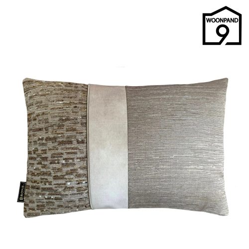Brons sierkussen Belle strook 45x30 | Woonpand 9
