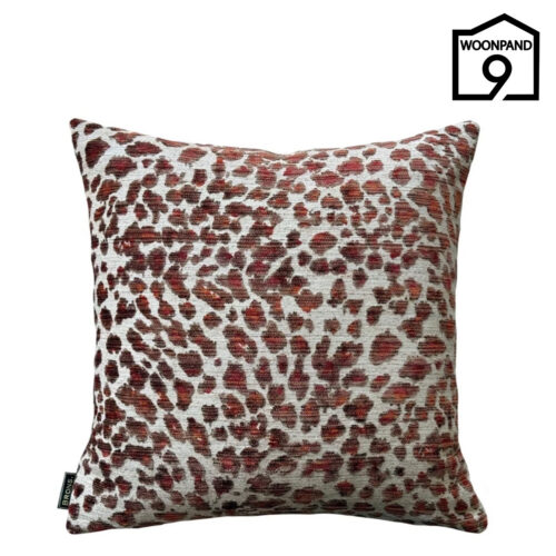Brons Faro Brique sierkussen met panterprint | Woonpand 9