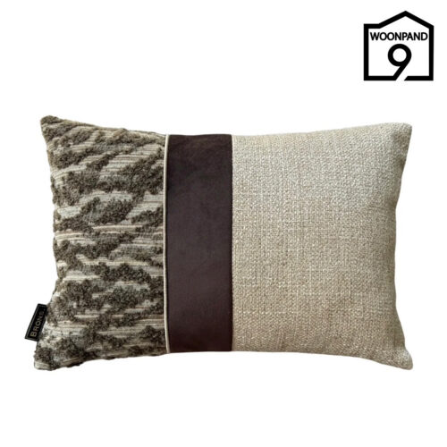 Brons Nazare strook sierkussen 45x30 cm | Woonpand 9