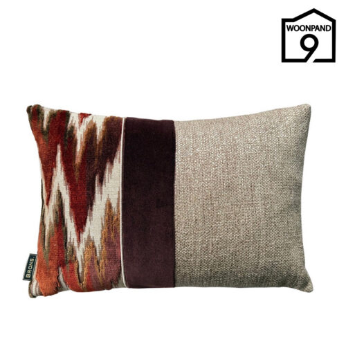 Brons Almeria strook sierkussen 45x30 cm | Woonpand 9