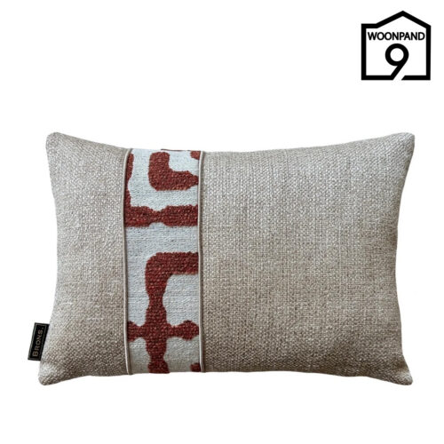 Sierkussen Estoi Brique Stripe 45x30 | Brons | Woonpand 9