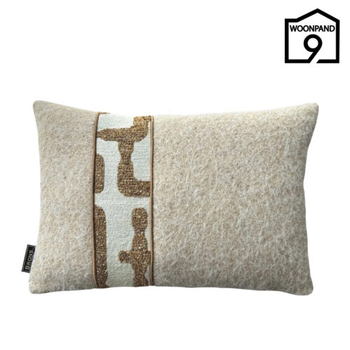 Sierkussen Estoi Oker Stripe 45x30 | Brons | Woonpand 9