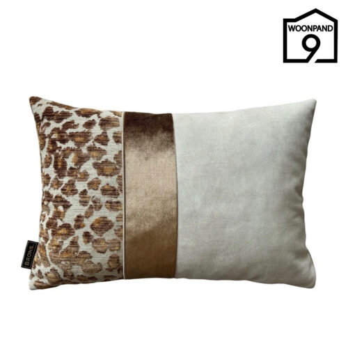 Sierkussen Faro Oker Strook 45x30 | Brons | Woonpand 9